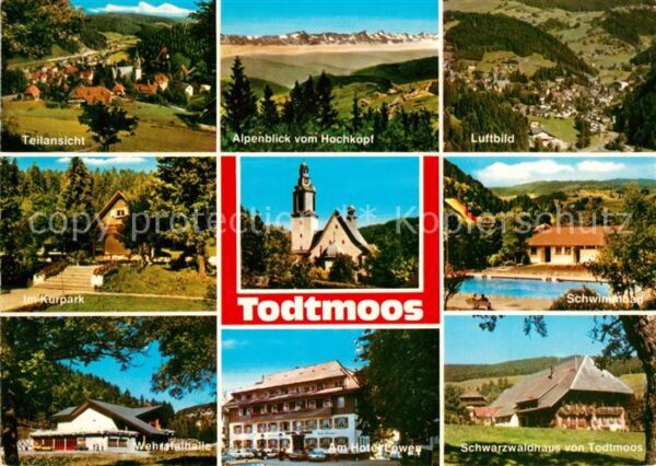 Todtmoos Teilansicht Alpen Fliegeraufnahme Kurpa