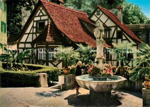 Meersburg Bodensee Bärenbrunnen in der Steigstrasse