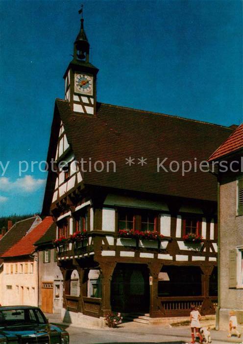 Muehlheim Donau Rathaus mit offener Säulenhalle