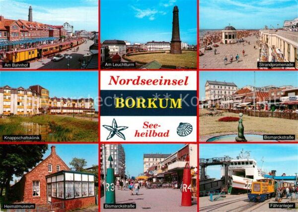 Borkum Am Bahnhof Leuchtturm Strandpromenade K