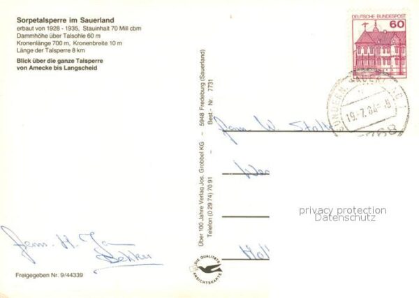 Sorpetalsperre Fliegeraufnahme – Bild 2