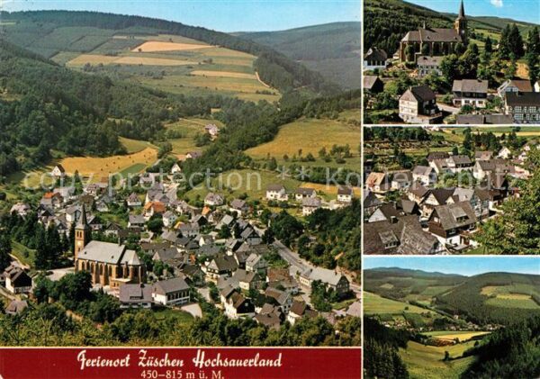 Zueschen Sauerland Fliegeraufnahme Kirche Panorama