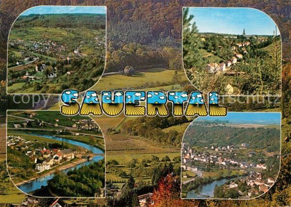 Wallendorf Eifel Sauertal Fliegeraufnahmen Panorama