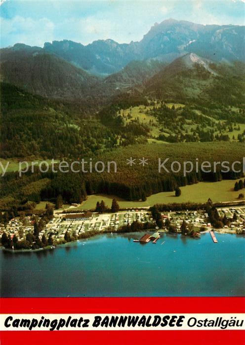 Schwangau Campingplatz Bannwaldsee Fliegeraufnahm