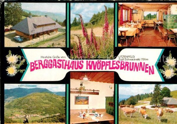 Utzenfeld Schwarzwald Berggasthaus Knöpflesbrunnen Gaststube