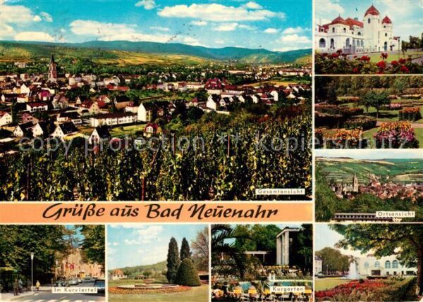 Bad Neuenahr-Ahrweiler Panorama Casino Ortsansicht Kurviertel