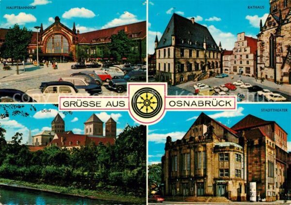 Osnabrueck Hauptbahnhof Rathaus Dom Stadttheater