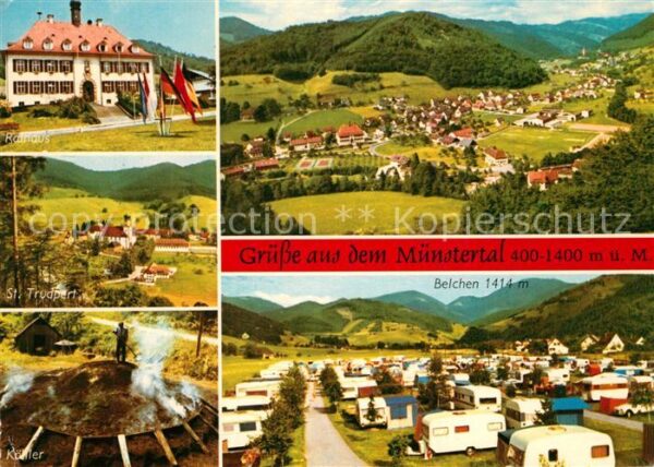 Muenstertal Schwarzwald Rathaus St Trudpert Köhler Panorama Cam