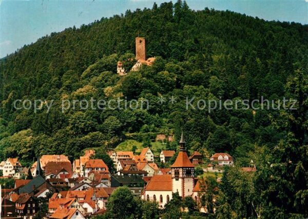 Bad Liebenzell Ev Stadtkirche mit Burg Liebenzell