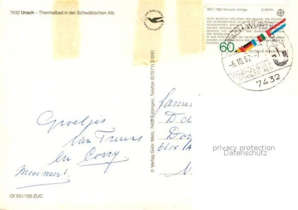 Urach Bad Marktplatz Ortsansicht Fachwerk Wasserf – Bild 2