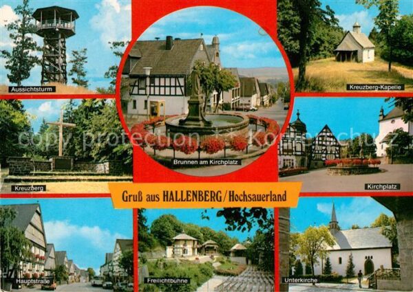 Hallenberg Aussichtsturm Kreuzberg Hauptstrasse Br