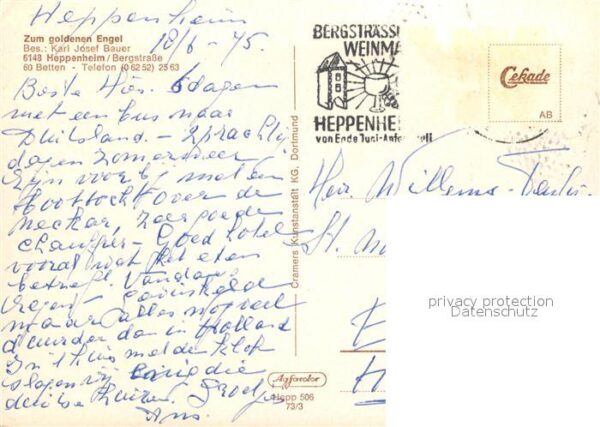 Heppenheim Bergstrasse Goldener Engel Gasthaus – Bild 2