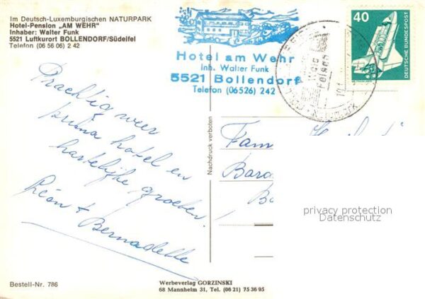Bollendorf Suedeifel Hotel Pension Am Wehr – Bild 2