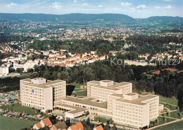 Bad Oeynhausen Fliegeraufnahme mit Kurklinik Bad Oeynh