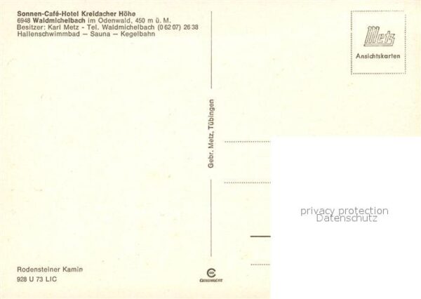Waldmichelbach Sonnen Hotel Kreidacher Höhe – Bild 2