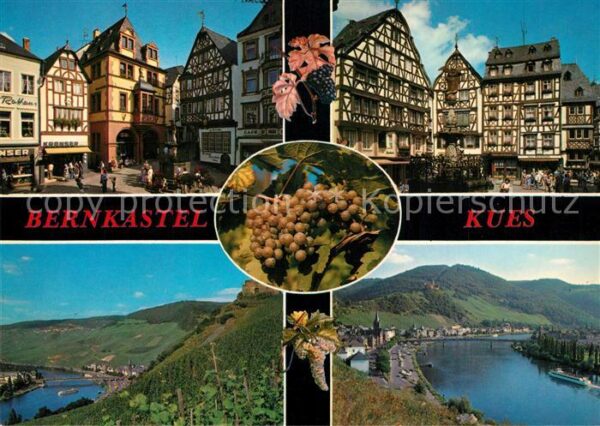 Bernkastel-Kues Marktplatz Fachwerkhäuser Panorama