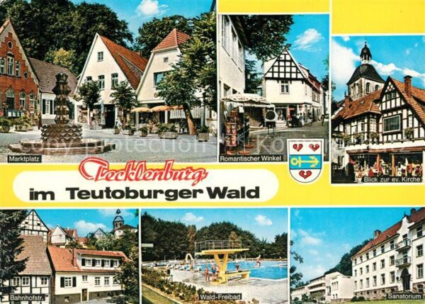 Tecklenburg Marktplatz Romantischer Winkel Ev Kirch