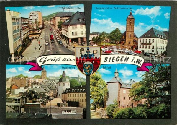 Siegen Westfalen Bahnhofstr Kornmark Nikolaikirche Stadt