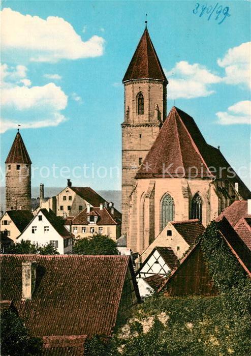 Gunzenhausen Altmuehlsee Prot Kirche und Färberturm