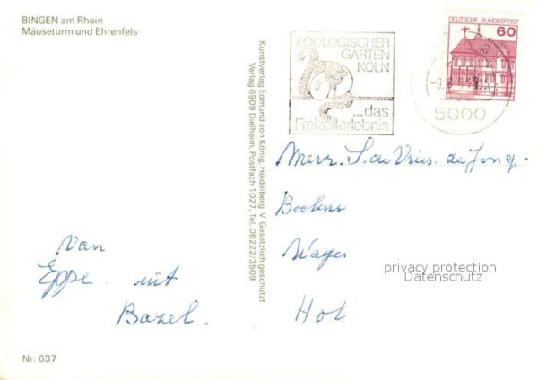 Bingen Rhein Mäuseturm und Ehrenfels – Bild 2