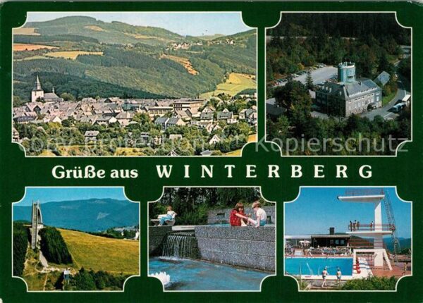 Winterberg Hochsauerland Panorama Schloss Sprungschanze Schwimmb