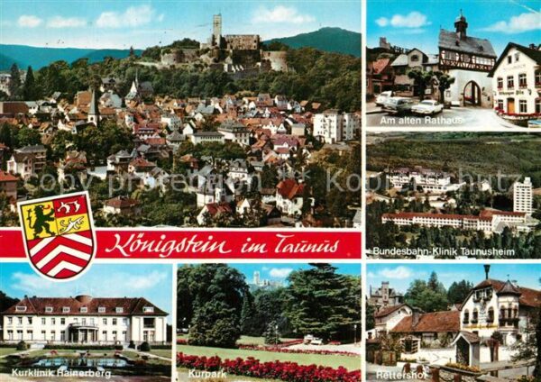 Koenigstein Taunus Panorama Bundesbahn Klinik Taunusheim A