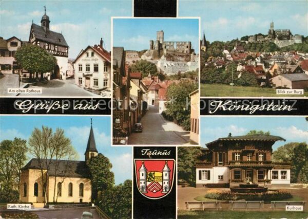 Koenigstein Taunus Altes Rathaus Burg Kurhaus Katholische