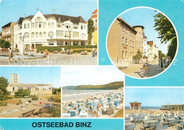 Binz Ruegen FDGB Erholungsheim Strand Konzertplatz