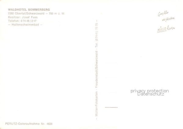 Obertal Baiersbronn Waldhotel Sommerberg – Bild 2