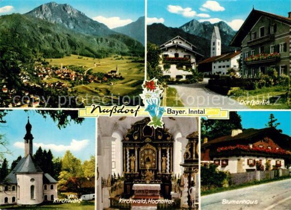Nussdorf Inn Kirchwald Hochaltar Blumenhaus Dorfpart