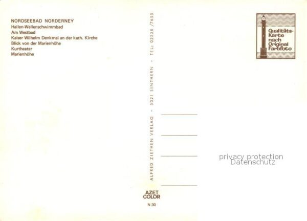 Norderney Nordseebad Hallenschwimmbad Marienhöhe Kurtheater – Bild 2