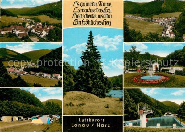 Lonau Campingplatz Freibad Park Panoramen Ged