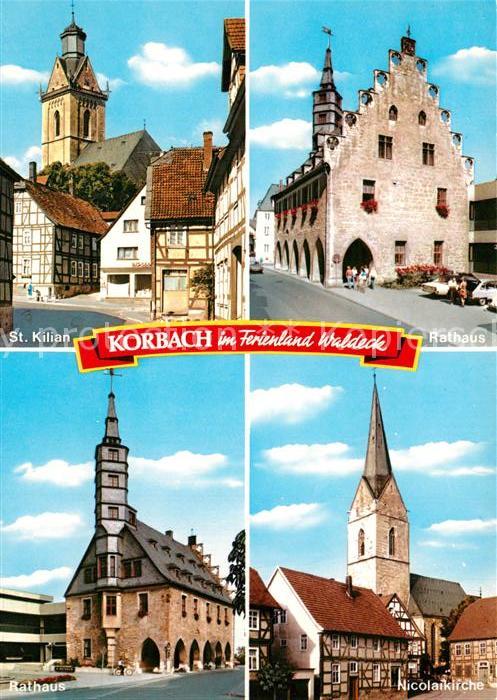 Korbach Sankt Kilian Rathaus Nicolaikirche