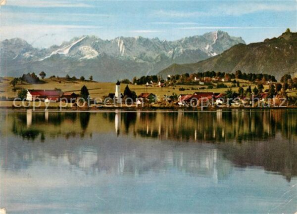 Froschhausen Staffelsee Riegsee Wetterstein Panorama