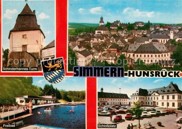 Simmern Hunsrueck Schinderhannes Turm Freibad Schlossplat