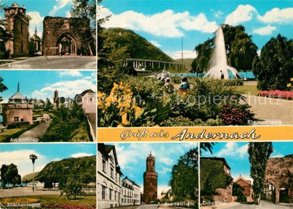 Andernach Römertor Rheinanlagen Krahnen Runder Tu