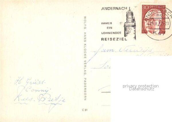 Andernach Römertor Rheinanlagen Krahnen Runder Tu – Bild 2