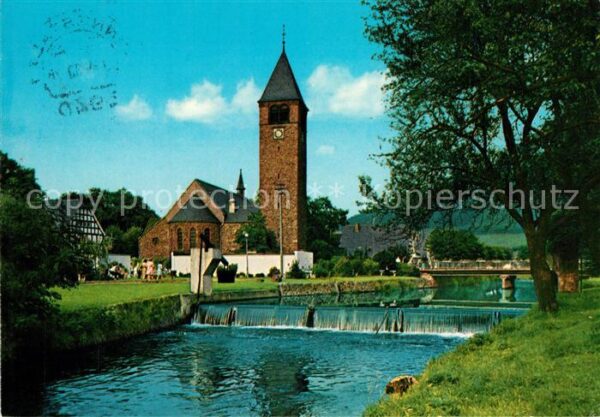 Saalhausen Sauerland Kirche Stauwehr