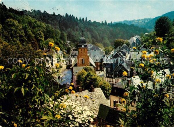 Monschau Kirche Stadtpanorama