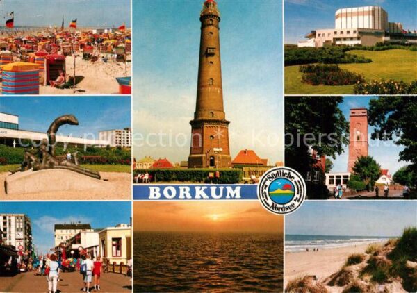 Borkum Strand Leuchtturm Dünen