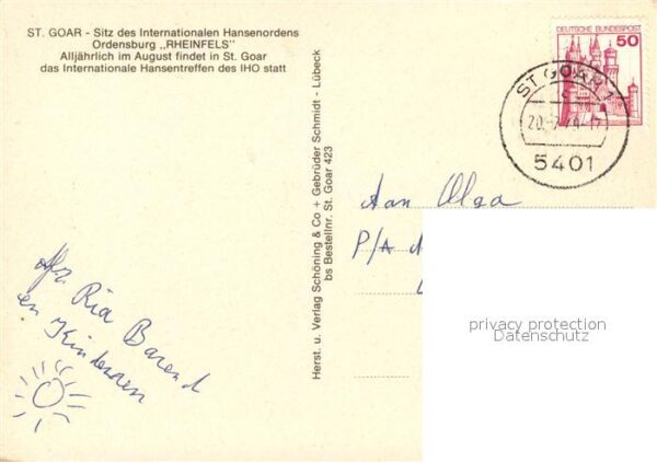 St Goar Ordensburg Rheinfels Festzug – Bild 2