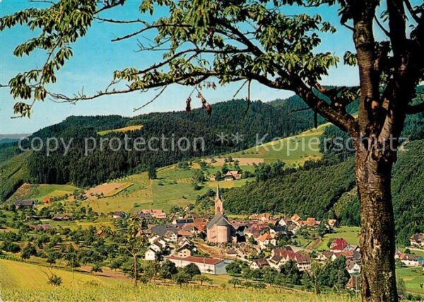 Oberharmersbach Panorama Kirche