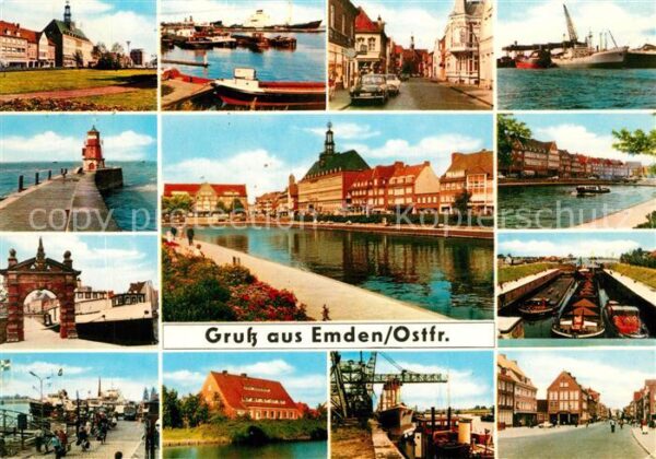 Emden Ostfriesland Stadtansichten Schleuse