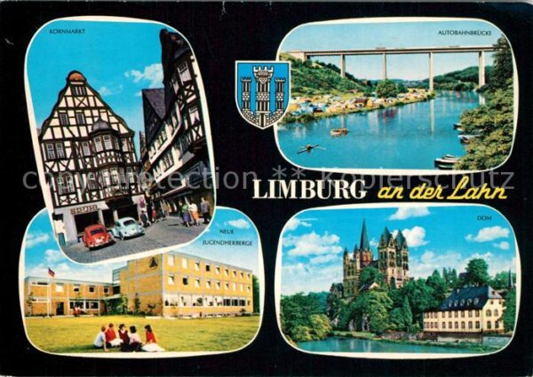 Limburg Lahn Kornmarkt Autobahnbrücke Dom Neue Jugen