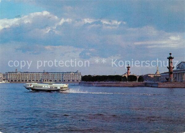 Leningrad St Petersburg Schiff Wassili Insel