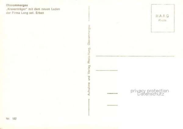 Oberammergau Kraxenträger Firma Lang – Bild 2