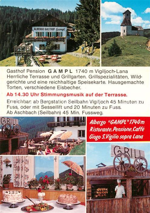 Vigiljoch Gasthof Pension Gmpl
