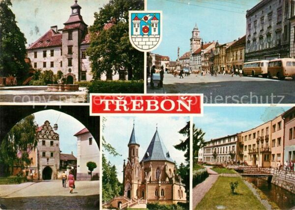Trebon Czechia Schloss Rathaus Stadttor