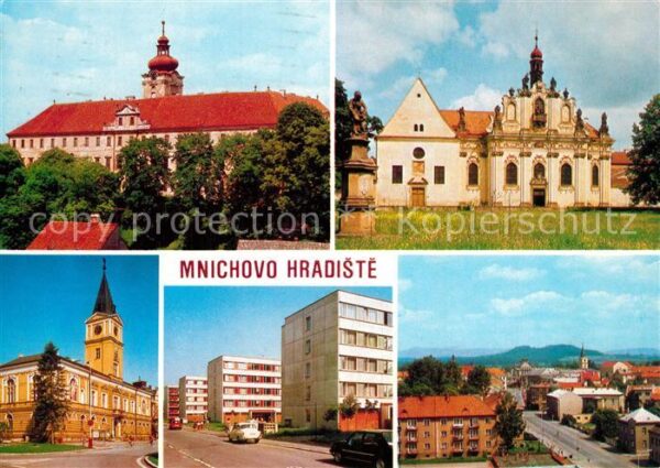 Mnichovo Hradiste Schloss Rathaus Stadtansichten