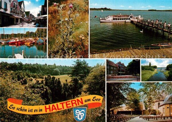 Haltern See Hafen Fährschiff Stadtansichten